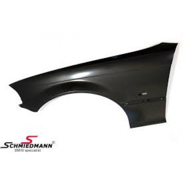 Çamurluk E46 Ön Sağ (Delikli-Sac) -Coupe- 1999-02