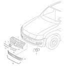 Amarok (2013-2017) Ön Panjur Nikelajı Üst Sağ Orjinal 2Hh853764