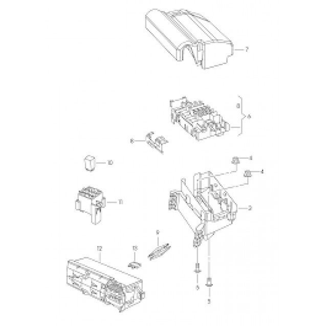 Jetta (2011-2017) Motor Sigorta Kutusu - Orjinal 5C0937819K