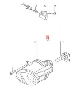 Passat (2006-2010) Sis Farı Sol 3C0941699B