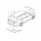 Passat (2015-2017) Arka Tampon Nikelaj Sol Orjinal 3G0853841